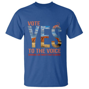 Australia Indigenous T Shirt Vote Yes To The Voice Aboriginal And Torres Strait Islanders TS02 Royal Blue Printyourwear