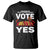 Australia Indigenous T Shirt Vote Yes Voice To Parliament Urulu TS02 Black Printyourwear