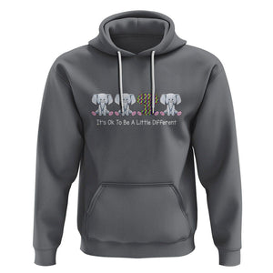 Autism Acceptance Hoodie It's Ok To Be A Little Different Jigsaw Puzzle Elephant TS01 Charcoal Printyourwear