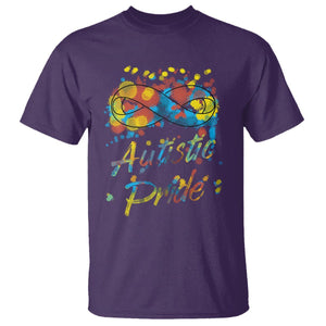 Autism Acceptance T Shirt Autistic Pride Support Rainbow Infinity Symbol TS02 Purple Printyourwear