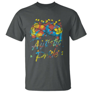 Autism Acceptance T Shirt Autistic Pride Support Rainbow Infinity Symbol TS02 Dark Heather Printyourwear