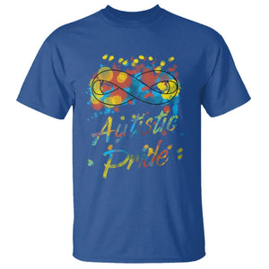 Autism Acceptance T Shirt Autistic Pride Support Rainbow Infinity Symbol TS02 Royal Blue Printyourwear