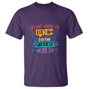 Autism Acceptance T Shirt I'm Not Going To Fit In The Greatest Ones Never Do Proud Autistic TS02 Purple Printyourwear