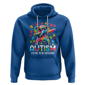 Autism Awareness Dabbing Elephant Hoodie Its Ok To Be Different TS01 Royal Blue Printyourwear