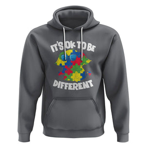 Autism Awareness Day Hoodie It's Okay To Be Different Elephant TS01 Charcoal Printyourwear