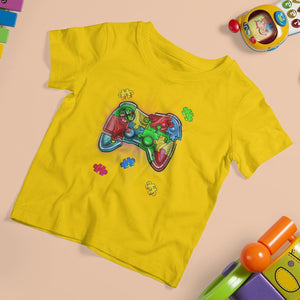 Autism Awareness Gamer T Shirt For Kid Video Game Control Puzzle Piece TS01 Daisy Printyourwear