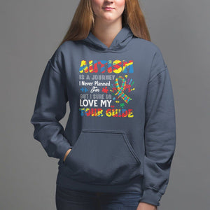 Autism Awareness Hoodie Autism Is A Journey I Never Planned For But I Sure Do Love My Tour Guide TS09 Navy Printyourwear