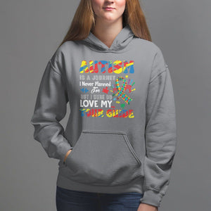 Autism Awareness Hoodie Autism Is A Journey I Never Planned For But I Sure Do Love My Tour Guide TS09 Charcoal Printyourwear