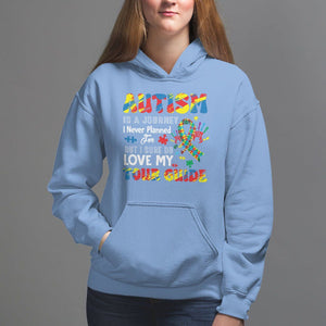 Autism Awareness Hoodie Autism Is A Journey I Never Planned For But I Sure Do Love My Tour Guide TS09 Carolina Blue Printyourwear