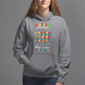 Autism Awareness Hoodie Autistic Comes With A Mom Who Never Gives Up TS09 Charcoal Printyourwear