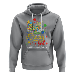 Autism Awareness Hoodie Be A King Sole Puzzle Shoe TS09 Sport Gray Printyourwear