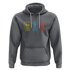 Autism Awareness Hoodie Chemical Elements Periodic Table ASD TS01 Charcoal Printyourwear