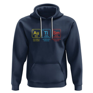 Autism Awareness Hoodie Chemical Elements Periodic Table ASD TS01 Navy Printyourwear