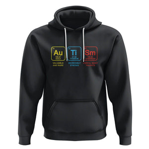 Autism Awareness Hoodie Chemical Elements Periodic Table ASD TS01 Black Printyourwear