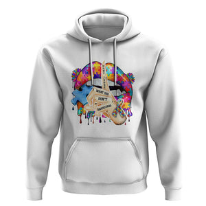 Autism Awareness Hoodie Don't Jundge What You Don't Understand Puzzle Lip TS09 White Printyourwear