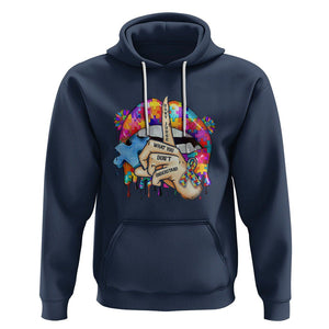 Autism Awareness Hoodie Don't Jundge What You Don't Understand Puzzle Lip TS09 Navy Printyourwear