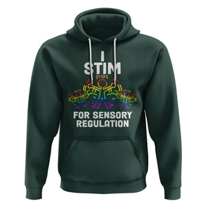 Autism Awareness Hoodie I Stim For Sensory Regulation TS09 Dark Forest Green Printyourwear