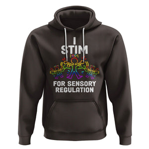 Autism Awareness Hoodie I Stim For Sensory Regulation TS09 Dark Chocolate Printyourwear