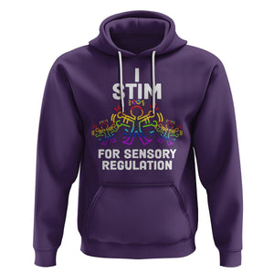 Autism Awareness Hoodie I Stim For Sensory Regulation TS09 Purple Printyourwear