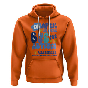 Autism Awareness Hoodie In April We Wear Blue Accept Understand Love TS01 Orange Printyourwear