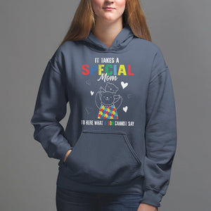 Autism Awareness Hoodie It Takes A Special Mom To Hear What A Son Cannot Say TS09 Navy Printyourwear