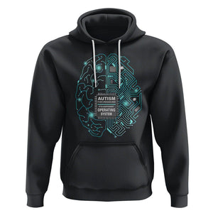 Autism Awareness Hoodie It's Not A Processing Error It's A Different Operating System Autistic TS09 Black Printyourwear