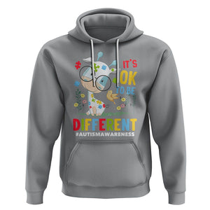 Autism Awareness Hoodie It's Ok To Be Different Cute Puzzle Giraffe TS09 Sport Gray Printyourwear