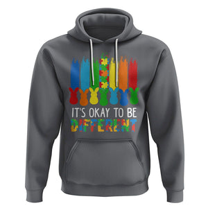 Autism Awareness Hoodie It's OK To Be Different Puzzle Easter Bunny TS09 Charcoal Printyourwear