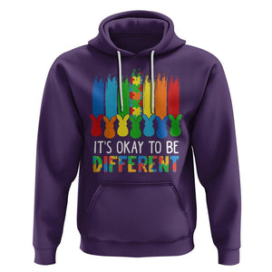 Autism Awareness Hoodie It's OK To Be Different Puzzle Easter Bunny TS09 Purple Printyourwear