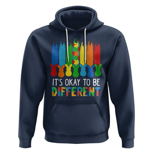 Autism Awareness Hoodie It's OK To Be Different Puzzle Easter Bunny TS09 Navy Printyourwear