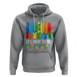 Autism Awareness Hoodie It's OK To Be Different Puzzle Easter Bunny TS09 Sport Gray Printyourwear