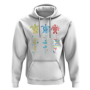 Autism Awareness Hoodie It's Ok To Be Different Sea Turtle TS09 White Printyourwear