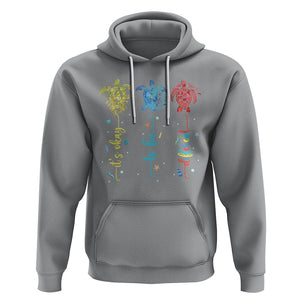 Autism Awareness Hoodie It's Ok To Be Different Sea Turtle TS09 Sport Gray Printyourwear