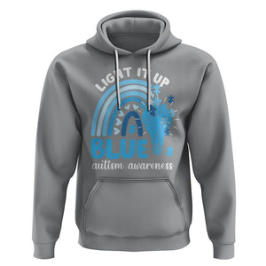 Autism Awareness Hoodie Light It Up Blue Rainbow Puzzle Piece TS09 Sport Gray Printyourwear