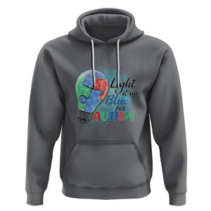 Autism Awareness Hoodie Light Up Blue Include Love Support TS02 Charcoal Printyourwear