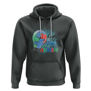 Autism Awareness Hoodie Light Up Blue Include Love Support TS02 Dark Heather Printyourwear