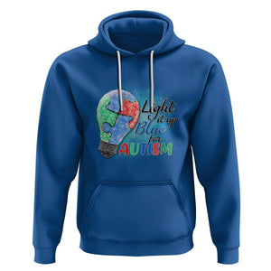 Autism Awareness Hoodie Light Up Blue Include Love Support TS02 Royal Blue Printyourwear