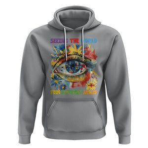 Autism Awareness Hoodie Puzzle Eyes Seeing The World From Diferent Angles TS09 Sport Gray Printyourwear