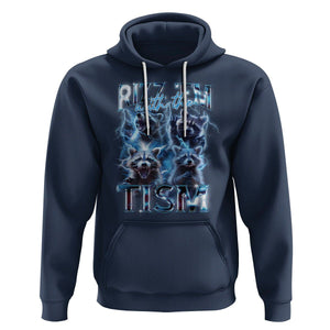 Autism Awareness Hoodie Rizz Em With The Tism Funny Meme Autistic Raccoon TS09 Navy Printyourwear