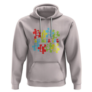 Autism Awareness Hoodie Rizz'em With The Tism Autistic TS09 Ice Gray Printyourwear