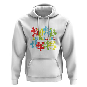 Autism Awareness Hoodie Rizz'em With The Tism Autistic TS09 White Printyourwear