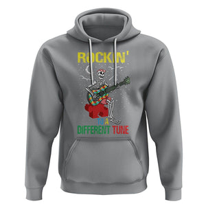 Autism Awareness Hoodie Rockin' To A Different Tune Skeleton TS09 Sport Gray Printyourwear