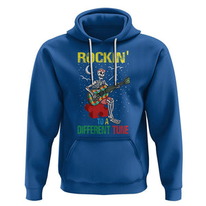 Autism Awareness Hoodie Rockin' To A Different Tune Skeleton TS09 Royal Blue Printyourwear