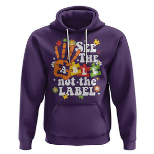 Autism Awareness Hoodie See The Able Not The Label TS09 Purple Printyourwear