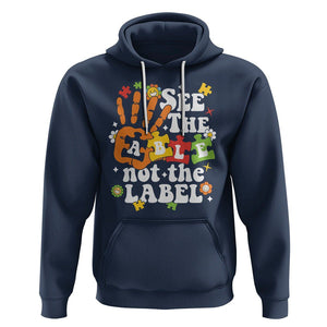 Autism Awareness Hoodie See The Able Not The Label TS09 Navy Printyourwear