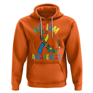 Autism Awareness Hoodie Spectrum Ribbon TS01 Orange Printyourwear