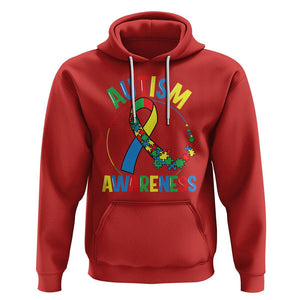 Autism Awareness Hoodie Spectrum Ribbon TS01 Red Printyourwear