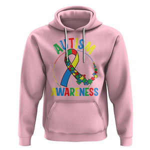 Autism Awareness Hoodie Spectrum Ribbon TS01 Light Pink Printyourwear