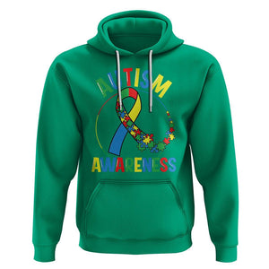 Autism Awareness Hoodie Spectrum Ribbon TS01 Irish Green Printyourwear