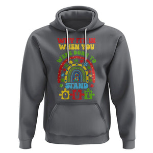 Autism Awareness Hoodie Why Fit In When You Were Born To Stand Out TS09 Charcoal Printyourwear